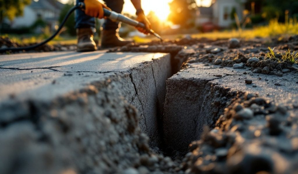 concrete crack repair foundation