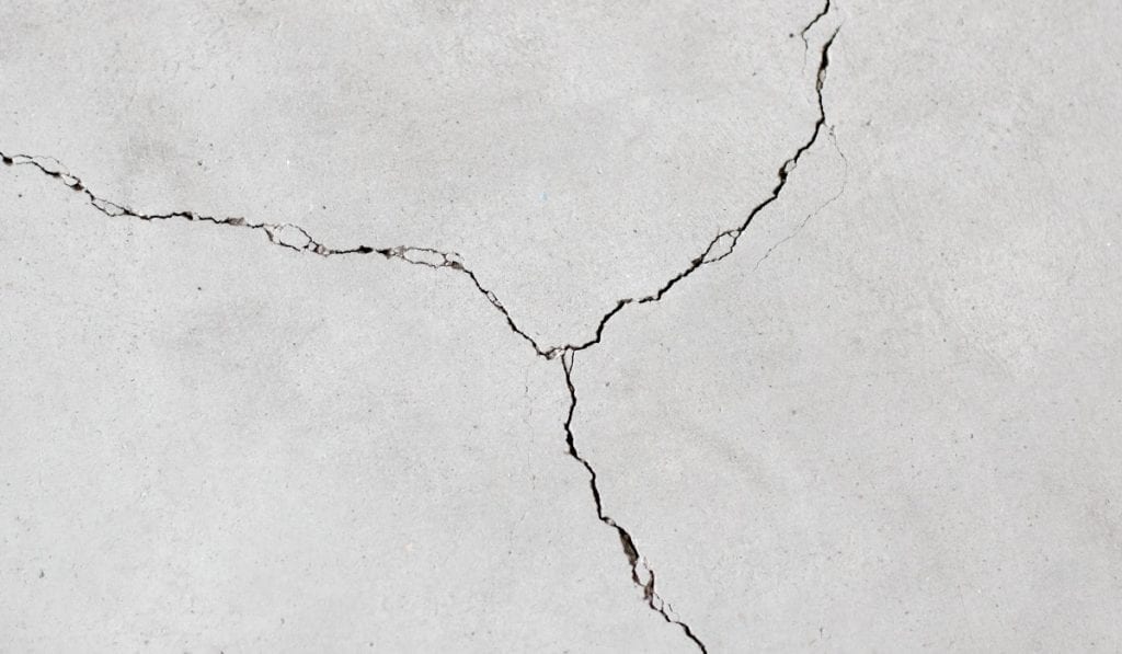 Concrete expansion joints installed in a concrete slab