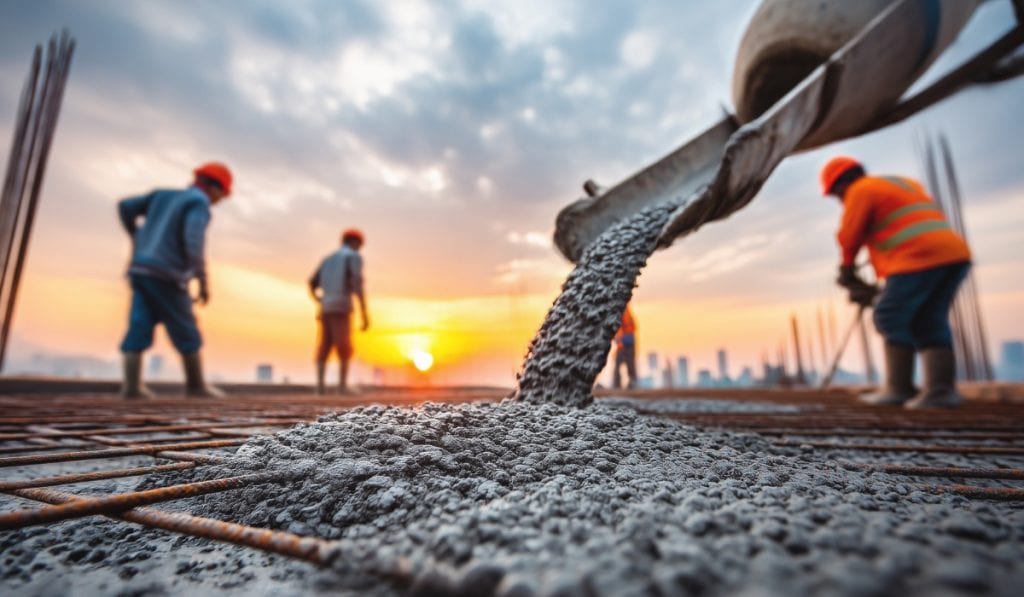 Measuring the thickness of a concrete slab