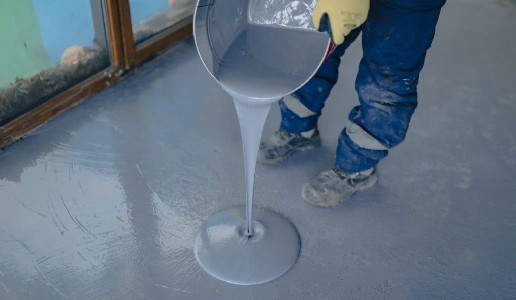 garage epoxy floor coating installation