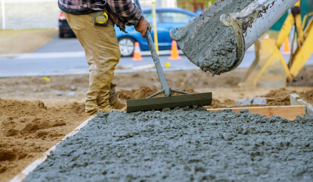 pouring concrete in wisconsin summer