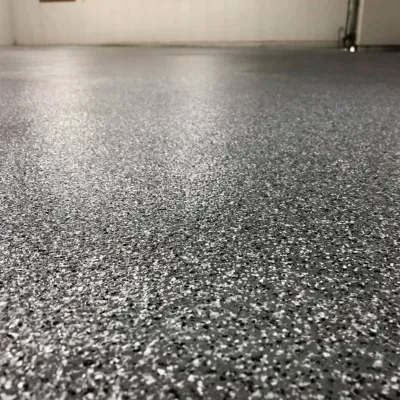 Epoxy floor application in Brookfield, WI enhancing durability and aesthetics of the workspace
